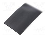 Heat shrink sleeve; thin walled,flexible; 2: 1; 50.8mm; black HELLERMANNTYTON
