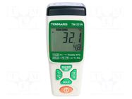 Meter: temperature; digital; LCD; 4 digit (9999); Sampling: 1x/s TENMARS