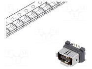 Connector: ix Industrial; socket; IX; male; PIN: 10; gold-plated HIROSE