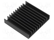 Heatsink: extruded; grilled; TO218,TO220; black; L: 57.9mm; W: 61mm Wakefield Thermal