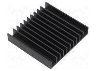 Heatsink: extruded; grilled; TO218,TO220; black; L: 57.9mm; W: 61mm Wakefield Thermal