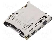 Connector: for cards; microSD; push-push,top board mount; SMT HIROSE