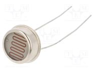 Photoresistor; 250mW; 45÷150kΩ; 560nm; THT; 250VDC; ØLED: 12mm Token