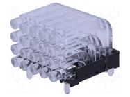 Fiber for LED; Ø2mm; No.of mod: 20; round; Front: convex MENTOR