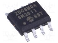 IC: FLASH memory; 1kbEEPROM; SPI; 2.5÷5.5V; SO8; serial; 8MHz MICROCHIP TECHNOLOGY