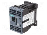 Contactor: 3-pole; NO x3; Auxiliary contacts: NO; 24VAC; 12A; 3RT20 SIEMENS