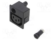 Connector: AC supply; socket; female; 10A; 250VAC; IEC 60320 SCHURTER