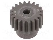 Spur gear; whell width: 35mm; Ø: 44mm; Number of teeth: 20; ZCL ELESA+GANTER