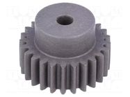 Spur gear; whell width: 35mm; Ø: 46mm; Number of teeth: 21; ZCL ELESA+GANTER