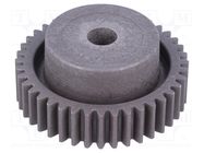 Spur gear; whell width: 35mm; Ø: 92mm; Number of teeth: 44; ZCL ELESA+GANTER