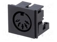 Connector: DIN; socket; female; PIN: 5; 180°; angled 90°; THT CLIFF