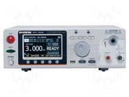 Safety tester; 0.1MΩ÷2GΩ,10GΩ; Utest: 0.05÷5kVAC,0.05÷6kVDC GW INSTEK