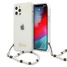 Guess GUHCP12MKPSWH iPhone 12/12 Pro 6.1&quot; Transparent Hardcase White Pearl, Guess