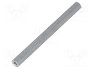 Screwed spacer sleeve; 70mm; Int.thread: M3; hexagonal; aluminium DREMEC