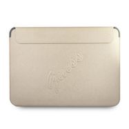 Guess Saffiano Script case for a 13&quot; laptop - gold, Guess