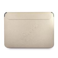 Guess Saffiano Script case for a 13&quot; laptop - gold, Guess