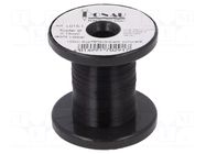 Silver plated copper wires; 0.15mm; black; Cu,silver plated DONAU ELEKTRONIK