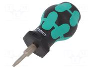 Screwdriver: standard; Torx®; TX10; STUBBY; Blade length: 25mm WERA