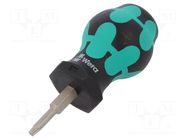 Screwdriver: standard; Torx®; TX15; STUBBY; Blade length: 25mm WERA