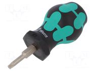 Screwdriver: standard; Torx®; TX20; STUBBY; Blade length: 25mm WERA