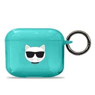 Karl Lagerfeld KLA3UCHFL AirPods 3 cover niebieski/blue Choupette, Karl Lagerfeld