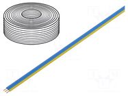 Wire: ribbon; FBK Toy; 3x0.14mm2; stranded; Cu; PVC; blue,yellow DONAU ELEKTRONIK