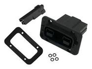 RECT PWR HOUSING KIT, RCPT, 2POS, PC/PBT