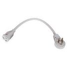 12" Extension Cord with Flat Rotating Plug