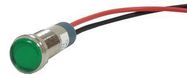 LED INDICATOR, PANEL, 12.7MM, GRN, 24V