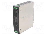 Power supply: switching; for DIN rail; 75W; 24VDC; 3.2A; 90÷264VAC 