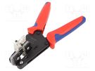 Stripping tool; 11AWG÷7AWG; Wire: RADOX® cables; 195mm KNIPEX