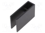 Heatsink: extruded; U; TO220; black; L: 35mm; W: 17.5mm; H: 55mm; 7K/W ALUTRONIC