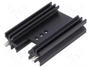 Heatsink: extruded; H; TO202,TO218,TO220,TOP3; black; L: 50mm ALUTRONIC