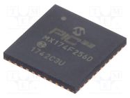 IC: PIC microcontroller; 256kB; 2.5÷3.6VDC; SMD; QFN44; PIC32; tube MICROCHIP TECHNOLOGY