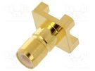 Socket; SMB; female; straight; SMT; on PCBs; PTFE; gold-plated ADAM TECH