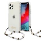 Guess GUHCP12LKPSWH iPhone 12 Pro Max 6.7&quot; Transparent Hardcase White Pearl, Guess