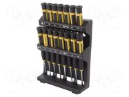 Precision; hex key,Phillips,slot,Torx®; Equipment: stand; 15pcs. PROXXON