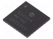 IC: dsPIC microcontroller; 64kB; 8kBSRAM; UQFN28; DSPIC; 0.65mm MICROCHIP TECHNOLOGY