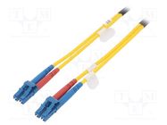 Fiber patch cord; OS2; LC/UPC,both sides; 7m; LSZH; yellow DIGITUS