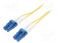 Fiber patch cord; OS2; LC/UPC,both sides; 5m; LSZH; yellow DIGITUS