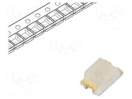 LED; SMD; 0805; yellow; 2.1x1.35x0.9mm; 150°; 20mA; Front: flat ams OSRAM