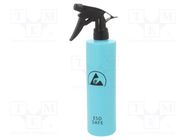 Dosing bottles; 500ml; ESD; blue; Features: with spray STATICTEC