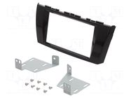 Radio frame; Mitsubishi; 2 DIN; black gloss ACV