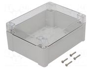 Enclosure: multipurpose; X: 190mm; Y: 240mm; Z: 105mm; ZP; ABS; IP67 KRADEX