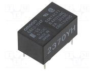 Relay: electromagnetic; SPDT; Ucoil: 5VDC; Icontacts max: 3A; G6E OMRON Electronic Components