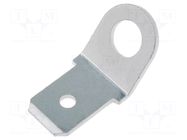 Terminal: flat; 6.3mm; 0.8mm; male; M4; screw; bronze; tinned VOGT