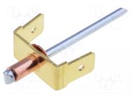 Terminal: flat; 6.3mm; 0.8mm; male x2; with copper rivet; riveted VOGT