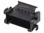 Connector: wire-wire; plug; male; JPT; PIN: 14; for cable; black TE Connectivity