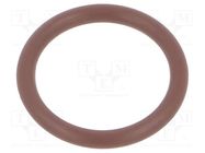 O-ring gasket; FPM; Thk: 2mm; Øint: 14mm; brown; -20÷200°C 