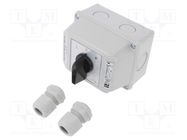 Switch: cam switch; Stabl.pos: 3; 25A; L-0-P; flush mounting; Pos: 3 SPAMEL